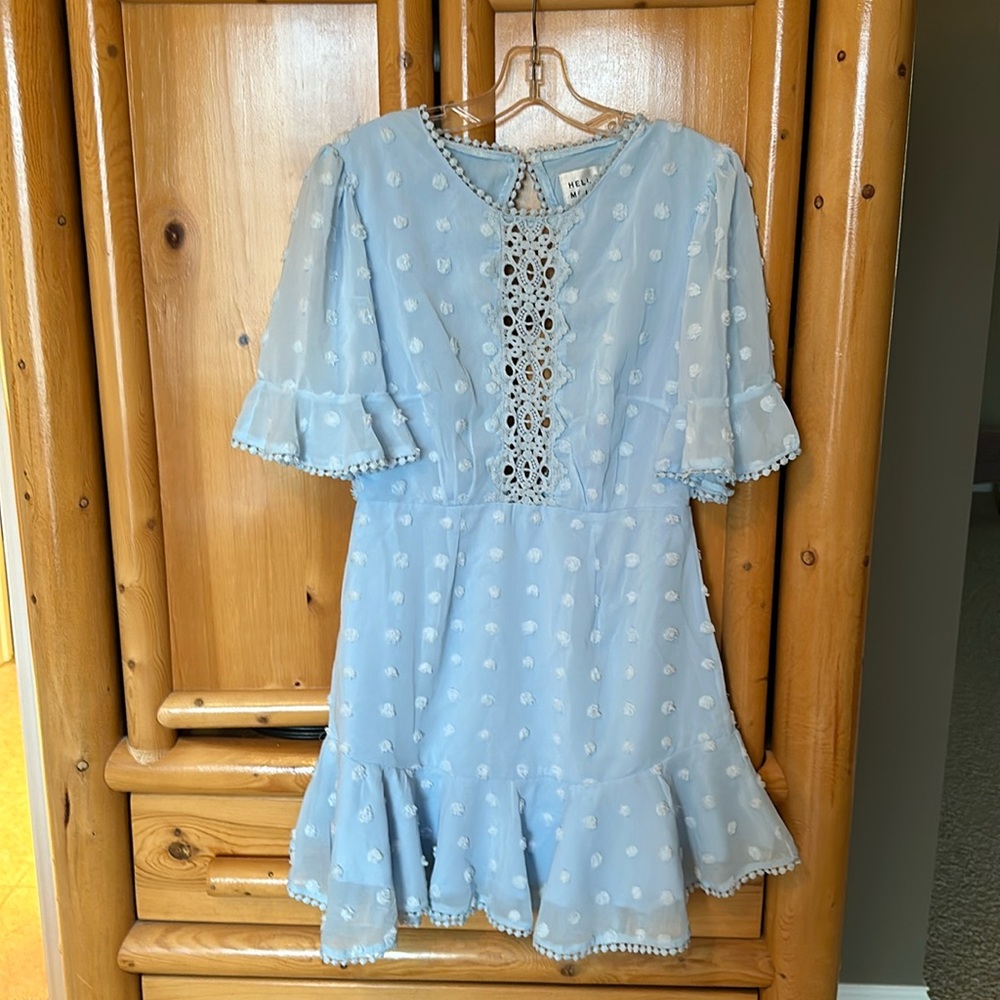 Hello Molly light blue dress. Size 6